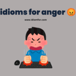 Idioms for anger