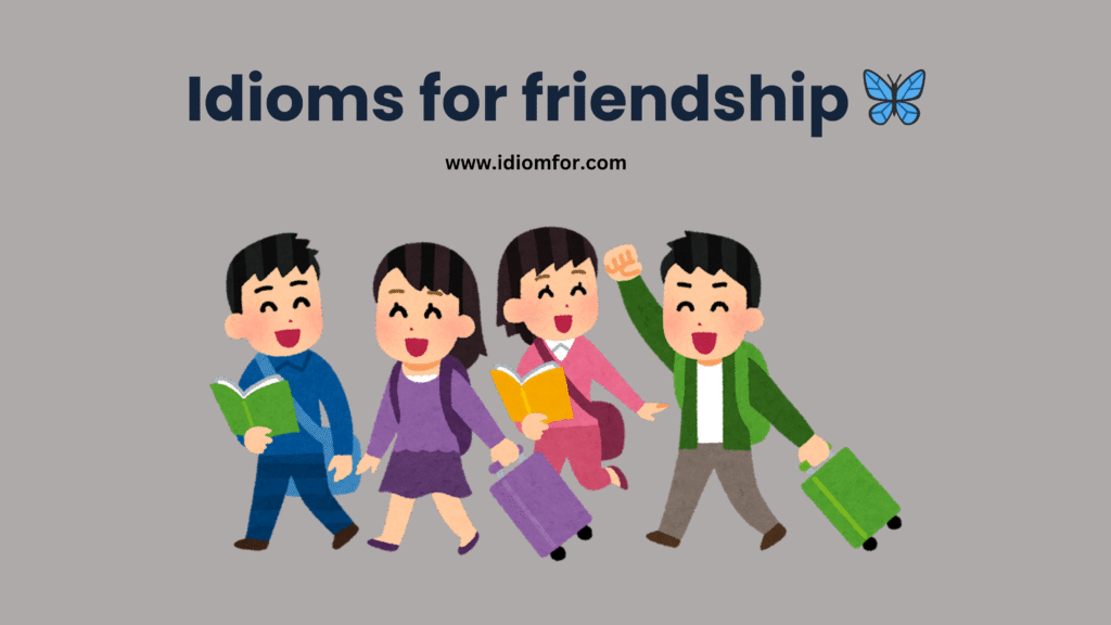 Idioms for friendship