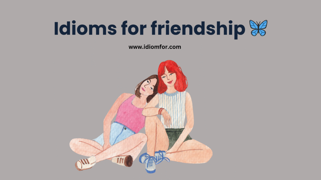 Idioms for friendship