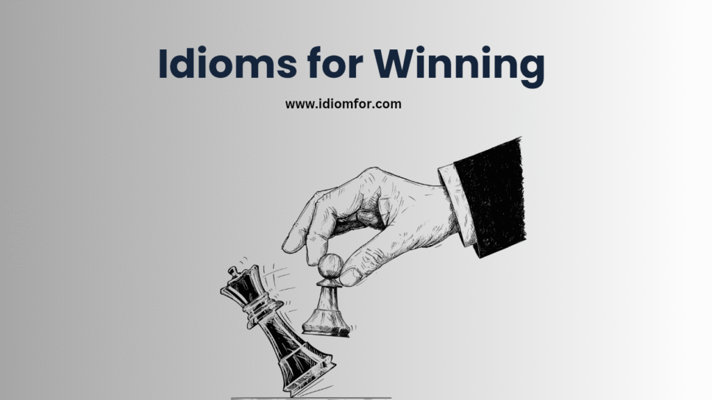 Idioms for winning